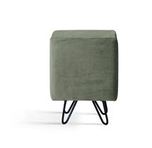 Puff Dado Quadrado Veludo Fendi Daf Mobiliário