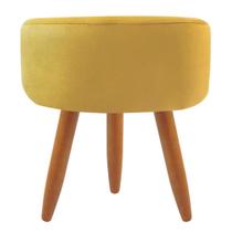 Puff de Sala Banqueta Decorativo Redondo Classic Suede Diversas Cores