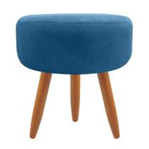 Puff de Sala Banqueta Decorativo Redondo Classic Suede Diversas Cores