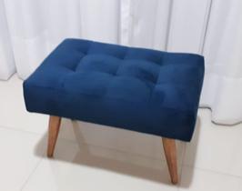 Puff decorativa azul Puff decorativa azul