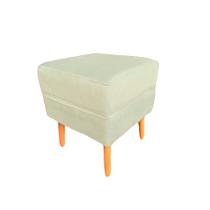 Puff Decorativo Anita Suede Bege - Casa & Estofados