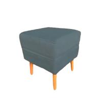 Puff Decorativo Anita Suede Grafite - Casa & Estofados Puff Decorativo Anita Suede Grafite - Casa & Estofados