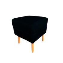 Puff Decorativo Anita Suede Preto - Casa & Estofados Puff Decorativo Anita Suede Preto - Casa & Estofados