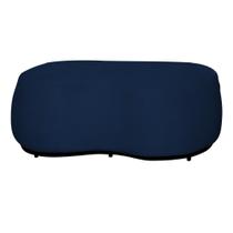 Puff Decorativo Beatriz Orgânico Crm Couro Azul Marinho Ms Decor Puff Decorativo Beatriz Orgânico Crm Couro Azul Marinho Ms Decor