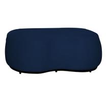 Puff Decorativo Beatriz Orgânico Crm Suede Azul Marinho Mz Decor Puff Decorativo Beatriz Orgânico Crm Suede Azul Marinho Mz Decor