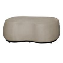 Puff Decorativo Beatriz Orgânico Crm Suede Bege Ms Decor