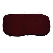 Puff Decorativo Beatriz Orgânico Crm Suede Marsala Mz Decor