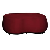 Puff Decorativo Beatriz Veludo Vermelho - Montanaris Decor