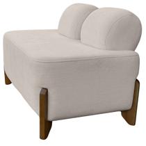 Puff Decorativo Boucle Creme Virginia 2 Lugares Puff Decorativo Boucle Creme Virginia 2 Lugares
