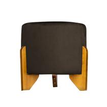 Puff Decorativo Catar Veludo Marrom