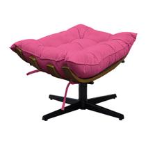 Puff Decorativo Costela MR01 Base Giratório Sintético - Doce Sonho Móveis Puff Decorativo Costela MR01 Base Giratório Sintético - Doce Sonho Móveis