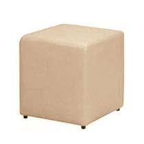Puff Decorativo Dado Suede Bege - Dominic Decor