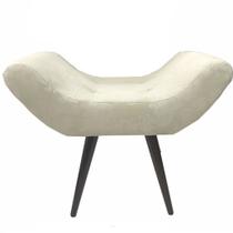 Puff Decorativo Elegance 134 Jacquard Bege Forte