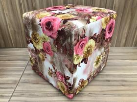 Puff Decorativo Floral Rosa 66 Alpoim Puff Decorativo Floral Rosa 66 Alpoim