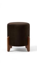 Puff decorativo gold para sala e quarto marrom