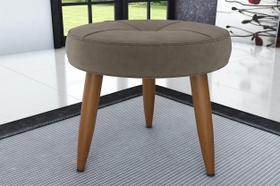 Puff Decorativo Havana Veludo Cappuccino E434 - Matrix Puff Decorativo Havana Veludo Cappuccino E434 - Matrix