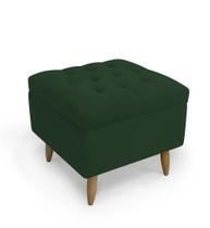 Puff Decorativo Isis Suede Verde - Casa & Estofados