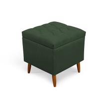 Puff Decorativo Isis Suede Verde - MeuLar Decorações