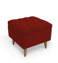 Puff Decorativo Isis Suede Vinho - Casa & Estofados Puff Decorativo Isis Suede Vinho - Casa & Estofados