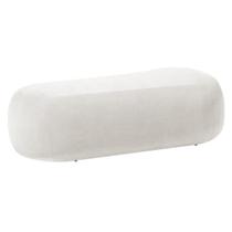 Puff Decorativo Itália 180cm Sala Escritorio Luxo Bouclé - Amarena Móveis Puff Decorativo Itália 180cm Sala Escritorio Luxo Bouclé - Amarena Móveis