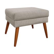 Puff Decorativo Itália Material Linho Carvalho