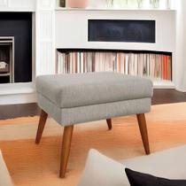 Puff Decorativo Itália Material Linho - Star Confort Puff Decorativo Itália Material Linho - Star Confort