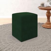 Puff Decorativo Izar Sued Verde Aradecor