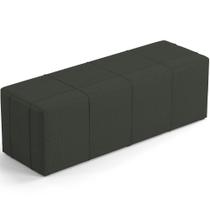 Puff Decorativo Living 140 Cm Roma W01 Linho Verde Musgo - Lyam Puff Decorativo Living 140 Cm Roma W01 Linho Verde Musgo - Lyam