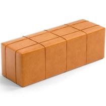 Puff Decorativo Living 140 Cm Roma W01 material sintético Whisky - Lyam Puff Decorativo Living 140 Cm Roma W01 material sintético Whisky - Lyam