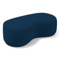 Puff Decorativo Living Aisha Orgânico 02 Lugares Bouclê Azul Marinho - Abmaza Puff Decorativo Living Aisha Orgânico 02 Lugares Bouclê Azul Marinho - Abmaza