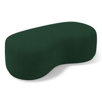 Puff Decorativo Living Aisha Orgânico 02 Lugares Bouclê Verde - Desk Design Puff Decorativo Living Aisha Orgânico 02 Lugares Bouclê Verde - Desk Design