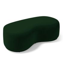 Puff Decorativo Living Aisha Orgânico 02 Lugares Veludo Verde Escuro - Desk Design Puff Decorativo Living Aisha Orgânico 02 Lugares Veludo Verde Escuro - Desk Design
