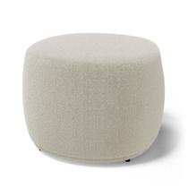 Puff Decorativo Living Aisha Orgânico Bouclê Bege - Abmaza