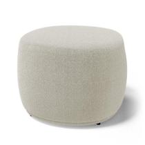 Puff Decorativo Living Aisha Orgânico Bouclê Bege - Abmaza