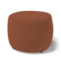 Puff Decorativo Living Aisha Orgânico Veludo Terracota - Abmaza Puff Decorativo Living Aisha Orgânico Veludo Terracota - Abmaza