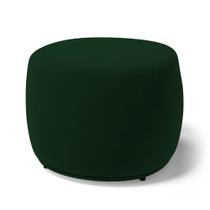 Puff Decorativo Living Aisha Orgânico Veludo Verde Escuro - Desk Design Puff Decorativo Living Aisha Orgânico Veludo Verde Escuro - Desk Design