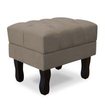 Puff decorativo luís xv 50cm em veludo