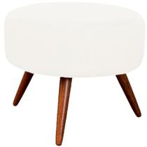 Puff Decorativo Nina Suede Branco - Casa & Estofados Puff Decorativo Nina Suede Branco - Casa & Estofados