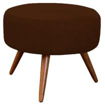 Puff Decorativo Nina Suede Marrom - Casa & Estofados Puff Decorativo Nina Suede Marrom - Casa & Estofados