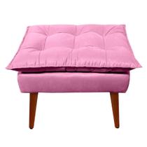 Puff Decorativo Opala Rose Pés Palito