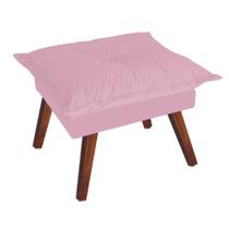 Puff Decorativo Opala Suede Rosa Bebê Puff Decorativo Opala Suede Rosa Bebê