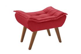 Puff Decorativo Opalla Suede para Sala Unidecor