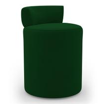 Puff Decorativo Orgânico Living Aegon Minimalista Veludo Verde - Desk Design