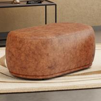 Puff Decorativo Orgânico Living Molly 02 Lugares material sintético Caramelo - Desk Design Puff Decorativo Orgânico Living Molly 02 Lugares material sintético Caramelo - Desk Design