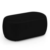 Puff Decorativo Orgânico Living Molly 02 Lugares material sintético Preto - Abmaza Puff Decorativo Orgânico Living Molly 02 Lugares material sintético Preto - Abmaza