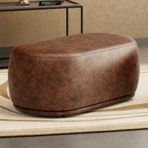 Puff Decorativo Orgânico Living Molly 02 Lugares material sintético Whisky - Desk Design