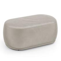 Puff Decorativo Orgânico Living Molly 02 Lugares Veludo Bege - Abmaza Puff Decorativo Orgânico Living Molly 02 Lugares Veludo Bege - Abmaza