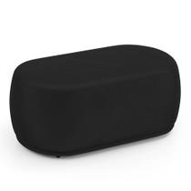Puff Decorativo Orgânico Living Molly 02 Lugares Veludo Preto - Abmaza Puff Decorativo Orgânico Living Molly 02 Lugares Veludo Preto - Abmaza