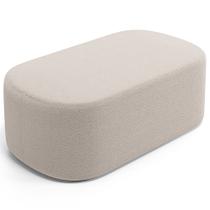 Puff Decorativo Orgânico para Living Quarto 100cm Doha W01 Bouclê Creme - Lyam Decor Puff Decorativo Orgânico para Living Quarto 100cm Doha W01 Bouclê Creme - Lyam Decor