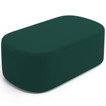 Puff Decorativo Orgânico Para Living Quarto 100cm Doha W01 Bouclê Verde - Lyam Decor Puff Decorativo Orgânico Para Living Quarto 100cm Doha W01 Bouclê Verde - Lyam Decor